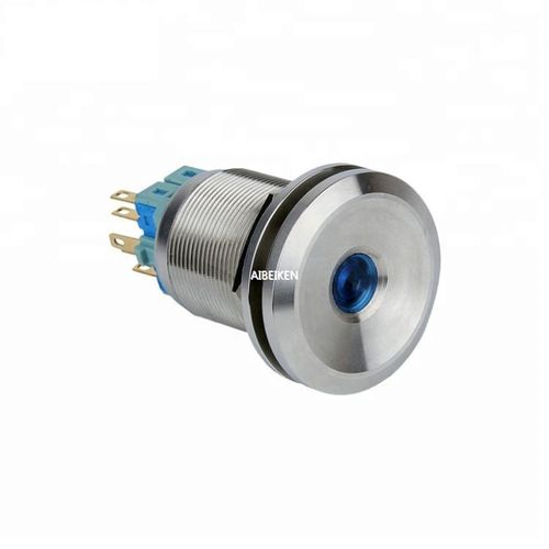 タッチ押しボタンスイッチ - IB25S-MT11F-D - YUEQING AIBEIKEN ELECTRIC CO., LTD. - IP67 / 照明付き / 産業用