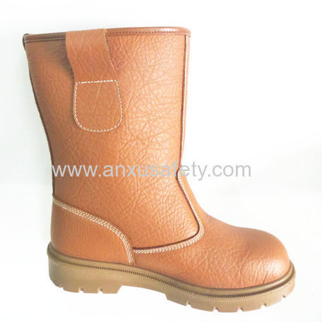 工業用安全ブーツ - AX09100 - Wenzhou Anxu Shoes Co., Ltd. - 防水・防塵性能 / 革製 / PU製