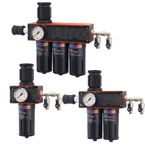 圧縮空気フィルタレギュレータ - DeVilbiss PROAir series - BINKS U.K. LIMITED - カートリッジ式 / コアレッサー方式