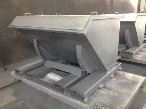 スチール製廃棄物コンテナ - Hero Equipment (Yangzhou) Co., Ltd. - 産業廃棄物用 / 開放型 / 自動傾斜