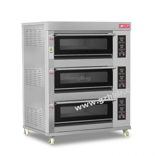 床設置式食品産業用オ－ブン - XYF-3KA-NM - Guangzhou Hongling Electric Heating Equipment - 階層型 / パン用 / ピザ用