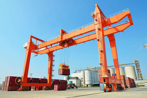レール上ガントリークレーン - RMG - Henan Kuangshan Crane Co., Ltd. - コンテナ用 / スチール製
