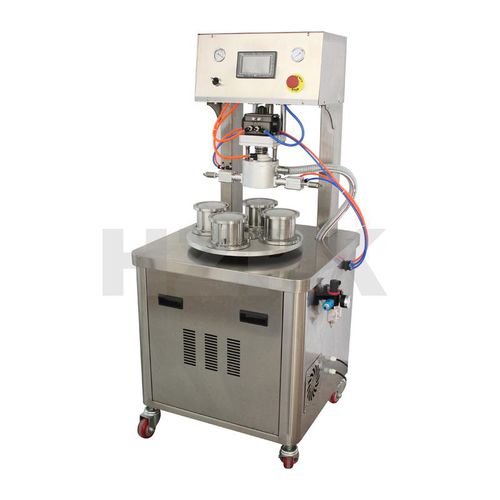 真空キャップ締め機 - GJV-40 - Zhejiang Haizhou Packing Machine Co., Ltd. - 自動 / ガラスビン用 / 食品産業用