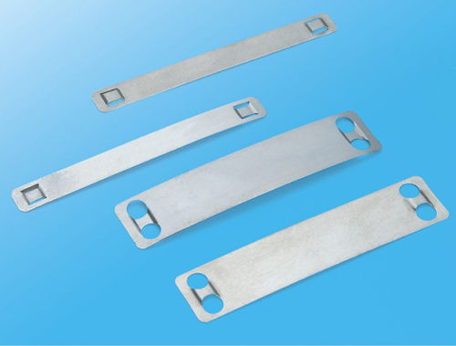 ステンレススチール製結束バンド - ID4000 - Yueqing Yingfa Cable Accessories Co., Ltd. - ラベルホルダー付き
