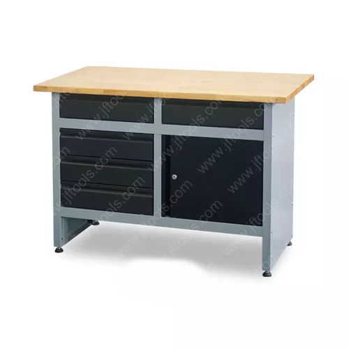 木製作業台 - CGS-WB12051 - CHANGZHOU CITY HONGFEI METALWORK CORPORATION - ガレージ用 / 5段引き出し / モジュール式