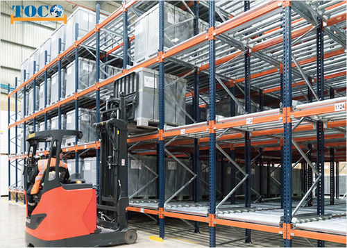 重力フローラック - IGF01 - NANJING TOCO WAREHOUSE EQUIPMENT CO., LTD. - 動的 / コンパクト / パレット