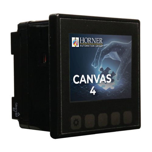 組み込みタッチパネル式HMI付プログラマブルロジックコントローラー - Canvas 4 - Horner Automation - コンパクト / E/S内蔵 / デジタル入力