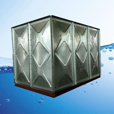 ウォータータンク - Dezhou Weiren Water Supply Equipment Co., Ltd. - 亜鉛めっき / 溶融亜鉛メッキ鋼製 / 長方形