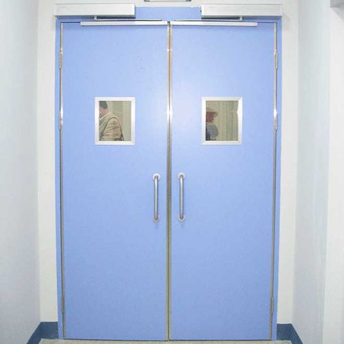クリーンルーム用ドア - YUOU (LUOYANG) DOORS AND WINDOWS TECHNOLOGY CO., LTD. - ヒンジ付き / ステンレススチール製 / アルミニウム製