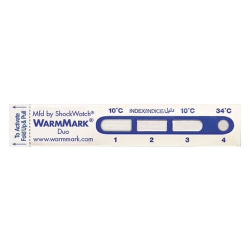 天候温度監視ラベル - WarmMark Duo - SpotSee - 発送 / 粘着式 / 医薬品用