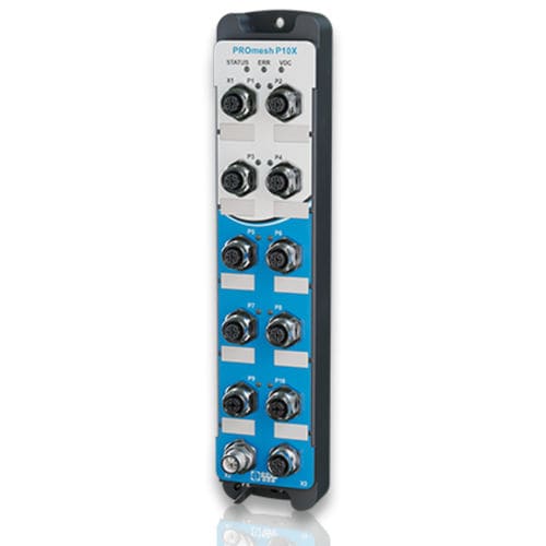 IP67イーサネットスイッチ - PROmesh P10X - Indu-Sol GmbH - 管理型 / 12 ポート / EtherNet/IP