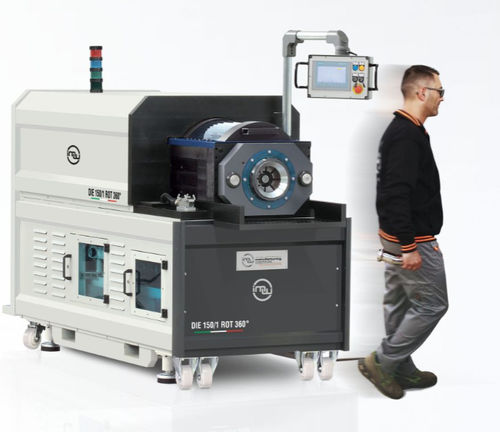 パイプ端部成形機 - DIE 150/1 ROT 360° - Industrial Manufacturing Machines srl - パイプ用 / 金属用 / スリーブ用