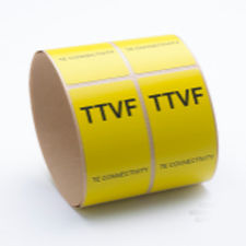 熱転写ラベル - TTVF series - TE CONNECTIVITY - 印刷可能 / 粘着式 / ポリフッ化ビニリデン製