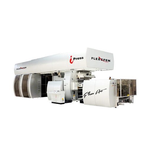 セントラル ドラム式フレキソ印刷機 - iPress - Flexofem srl - 8色 / 10色