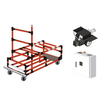 移動用AGV - CarryBee Kit - Aichikikai techno system co.,ltd. - 倉庫用 / 自動車用 / 電動式