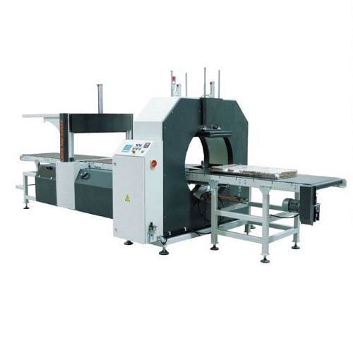 オービタルストレッチ包装機 - E500 - Shanghai Fhope machinery co.,ltd - 自動 / 伸縮フィルム / コンベア付き