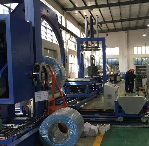 自動バンド掛け機 - Shanghai Fhope machinery co.,ltd - ワイヤーコイル用 / 縦型 / 圧縮