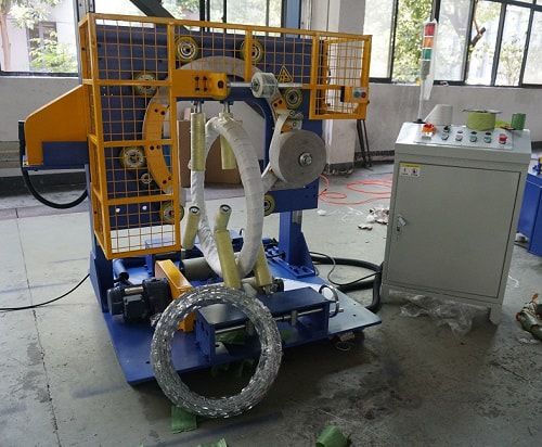 回転リング付包装機 - FPW300-W - Shanghai Fhope machinery co.,ltd - 自動 / ワイヤーコイル用 / 伸縮フィルム