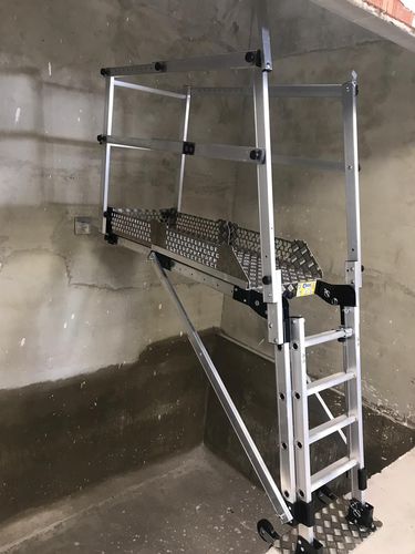 移動式足場 - PAT 800/2200 - LERA - エレベーターの昇降路へのアクセス用 / モジュール式