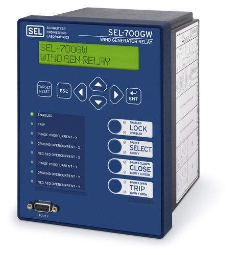 同期保護継電器 - SEL-700GW - Schweitzer Engineering Laboratories - AC/DC / 発電機用 / パネル取り付け用