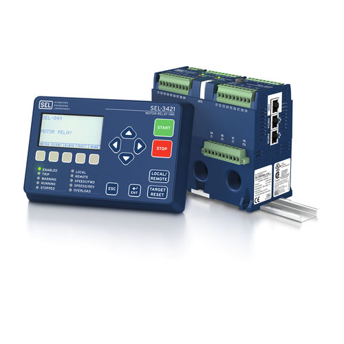 アークフラッシュ監視継電器 - SEL-849 - Schweitzer Engineering Laboratories - 位相順序 / 電動モーター用 / DINレール