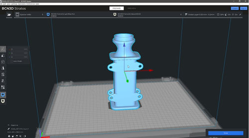 デザイン3Dプリンター用ソフト - Stratos - bcn3d - 切断