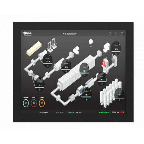 5ワイヤー抵抗タッチスクリーンモニター - IMC-190X - INDATECH - LEDバックライト / 産業用 / 19インチ