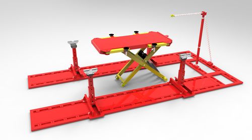 3.5トン自動車修理台 - RICHT TRACK 101 - SDMR UG - 牽引アーム付き / リフト付き / 10トン