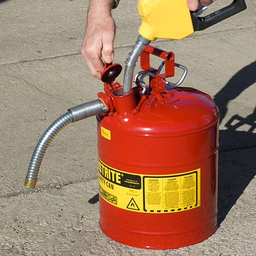 金属製ガソリン容器 - AccuFlow™ - Justrite Safety Group - 円形