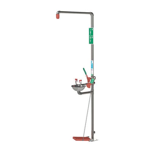 床置き安全シャワー - EXP-SD-18GS/85G(D) - Justrite Safety Group - 屋外用 / 洗顔・洗眼場付き / 独立型