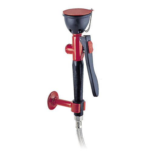 壁取り付け式安全シャワー - D5021 - Justrite Safety Group - 危険な環境用 / 洗顔・洗眼場付き