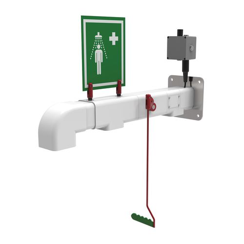 壁取り付け式安全シャワー - EXP-AH-2GS - Justrite Safety Group - 危険な環境用 / 屋外用 / 霜よけ