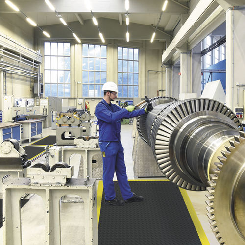 疲労防止マット - De-Flex® 570 - Justrite Safety Group - 滑り防止 / モジュール式 / ゴム製