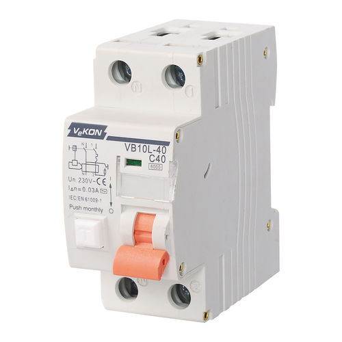 過電流対策残留電流遮断器 - VB10L-40  - ZHEJIANG VEKON TECHNOLOGY CO.,LTD - ショート防止 / 積荷超過用 / AC