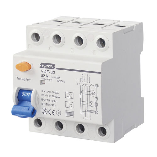 高周波残留電流遮断器 - VDF-100  - ZHEJIANG VEKON TECHNOLOGY CO.,LTD - 差動 / DC / AC