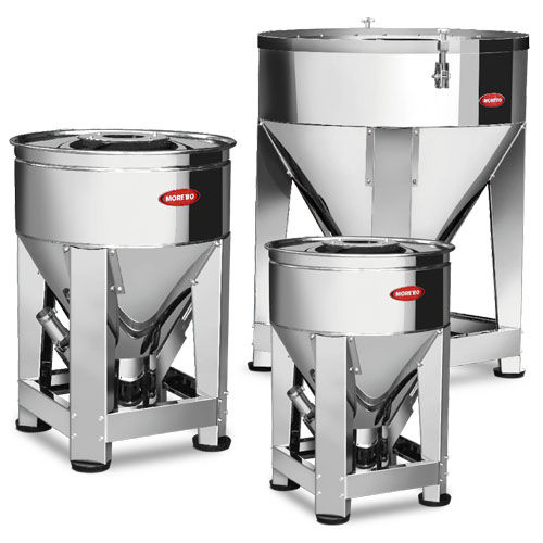 貯蔵IBCコンテナー - CSP series - Moretto - ステンレス製 / 粉末/顆粒用 / 縦型