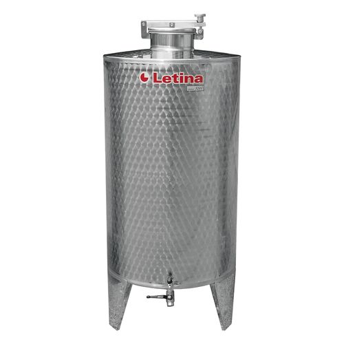 蒸留物用タンク - ZR series - Letina - ステンレススチール製 / 円筒形 / 貯蔵用