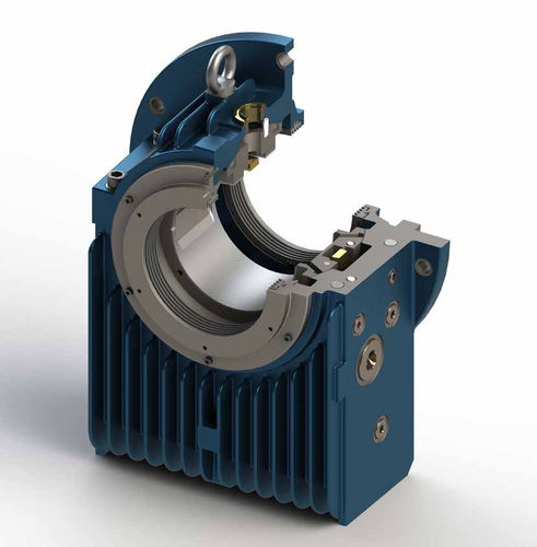 フランジ取り付け軸受ユニット - ZF  - MIBA INDUSTRIAL BEARINGS - 垂直方向 / ベルシェープ型 / 軸方向