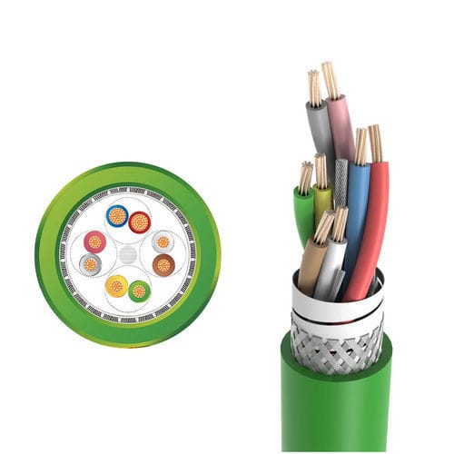 電力電力ケーブル - LONGFLEX® SERVO FD 340 CP - Zhaolong Interconnect - シールド / 多重より線 / 銅