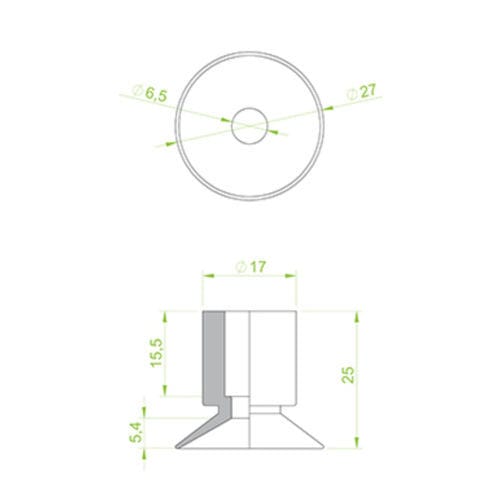 平坦吸盤 - 10.028.381.V - Morali GmbH - ビニール製