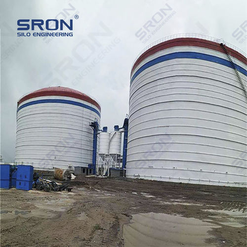 ボルト締めサイロ - Henan SRON SILO ENGINEERING Co., Ltd - 溶接 / 振動底付 / セメント