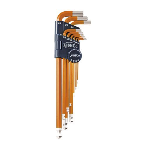 L型アレンレンチ - TEL-S9NOR - Eight Tool - 六角頭 / セット / 円すい形ヘッド