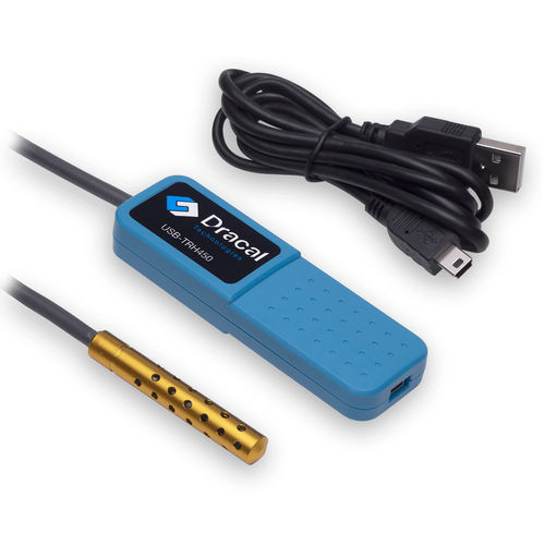 相対湿度温度センサー - TRH450 - Dracal Technologies Inc. - 移動式 / USB / 精密
