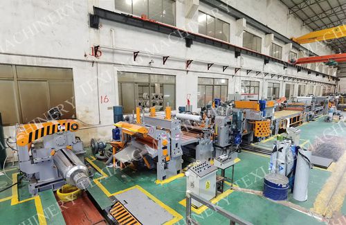 金属用水平切断ライン -  FOSHAN TE XIANG MACHINERY CO., LTD - 巻戻し / 油圧式