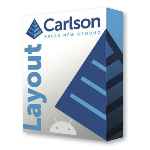 貯蔵用ソフトウェア - CARLSON LAYOUT - Carlson Software - データ収集用 / 工事用 / Android