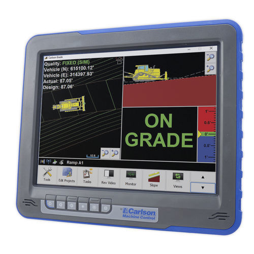 タッチスクリーン付き操作端末 - GRADE - Carlson Software - 移動式 / GPS / 制御