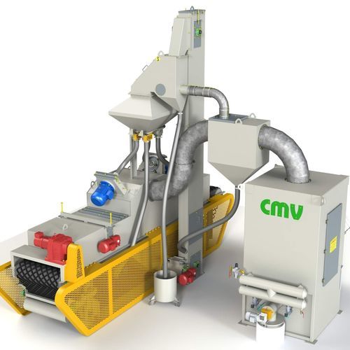 メッシュベルトコンベヤ式ショットブラスト機 - CMV - タービン / 金属用 / 自動