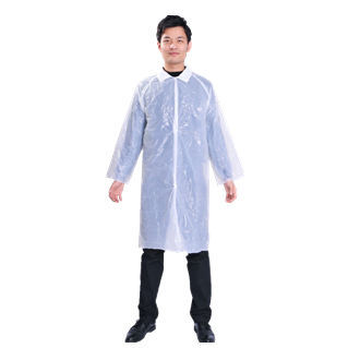 作業用ブラウス - Hefei HaoXin Protective Technology Co., Ltd. - 化学防護 / ポリエチレン / 研究所用