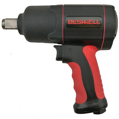 空気圧式インパクトレンチ - BW-134F1 - Taizhou Beswell Machinery Co., Ltd. - 3/4" / ピストル型 / 複合素材