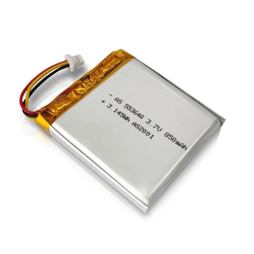 リチウム ポリマーバッテリー - AS-553640 - Shenzhen AS Power Technology Co., Ltd - 長方形 / 3ボルト / UL